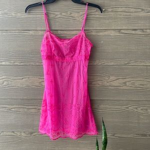 VS Camisole Eyelet Lingerie | S | Bright Pink